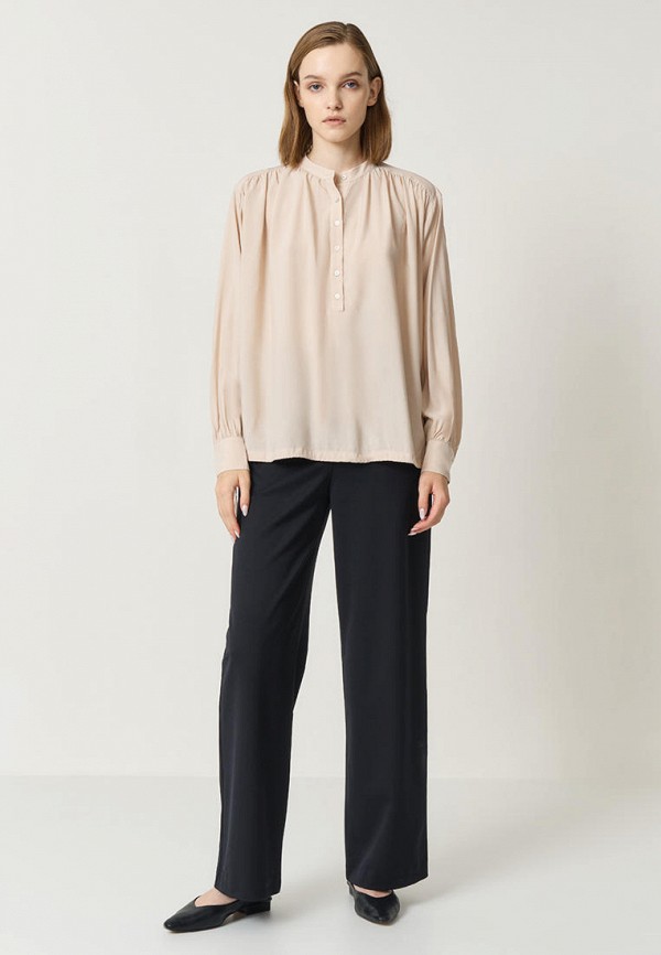 Блуза Baon бежевый, размер 48, фото 2