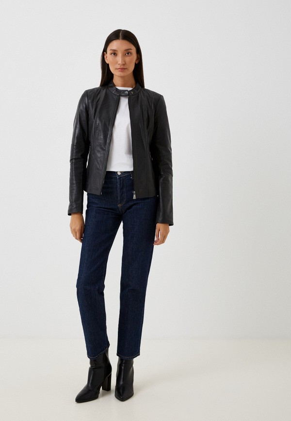 фото Куртка кожаная снежная королева