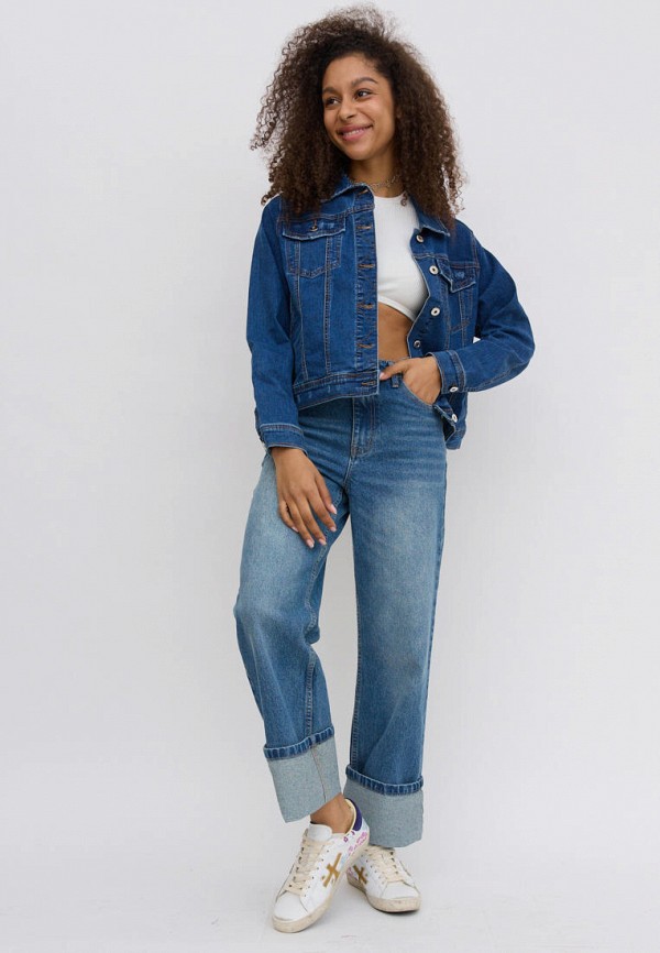 Куртка джинсовая Olya Stoforandova синий, размер 50, фото 5