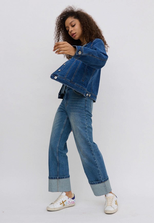 Куртка джинсовая Olya Stoforandova синий, размер 50, фото 6