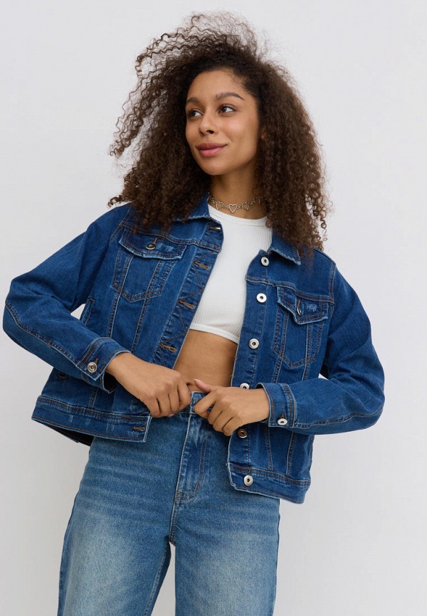 Куртка джинсовая Olya Stoforandova синий, размер 50, фото 8