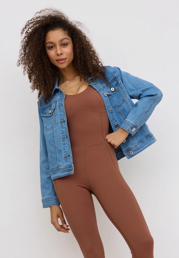 Куртка джинсовая Olya Stoforandova голубой, размер 50, фото 5