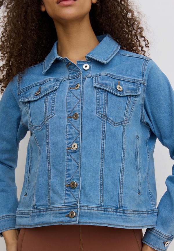 Куртка джинсовая Olya Stoforandova голубой, размер 50, фото 7