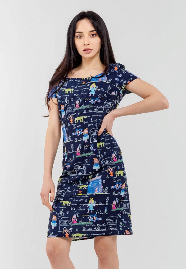 

Платье Modniy Oazis, Синий, Fun print
