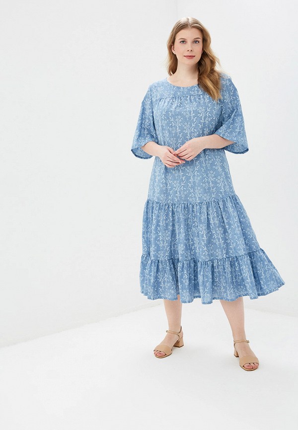 

Платье Авантюра Plus Size Fashion, Голубой