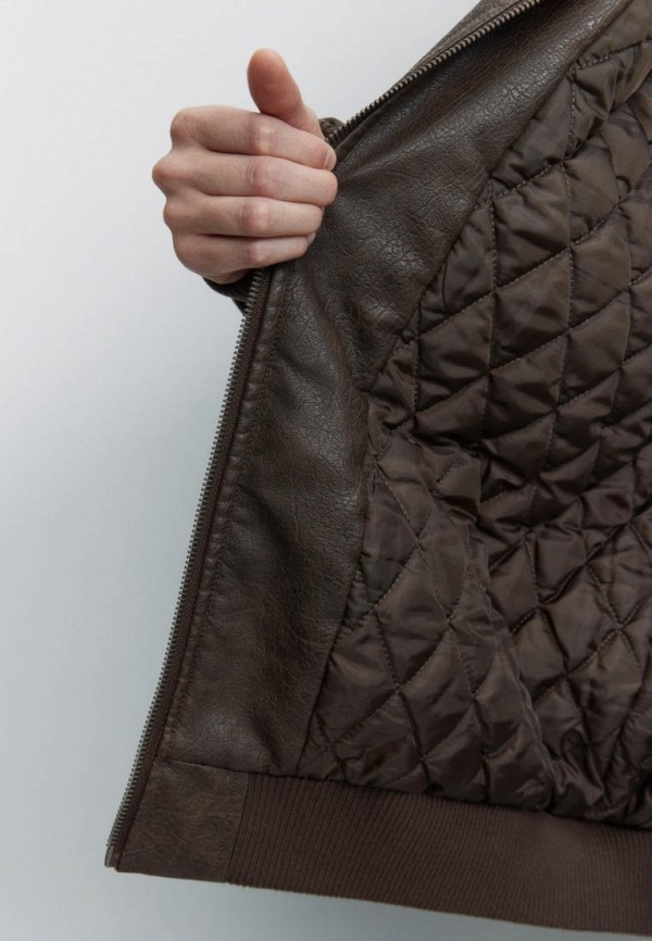 фото Куртка кожаная утепленная befree