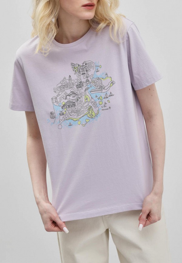 Футболка Finn Flare фиолетовый, размер 50, фото 5