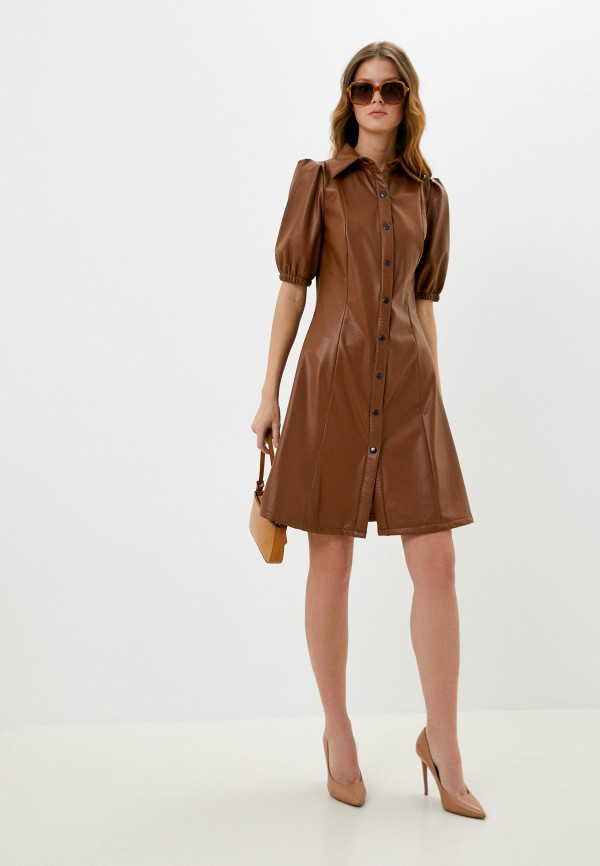 Платье Leya Khaim коричневый, размер 46, фото 2