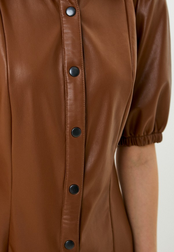 Платье Leya Khaim коричневый, размер 46, фото 4