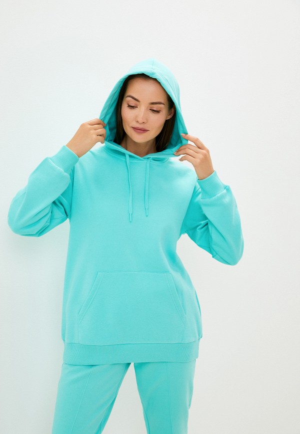 

Худи Sela, Бирюзовый, TINA OVERSIZE FIT
