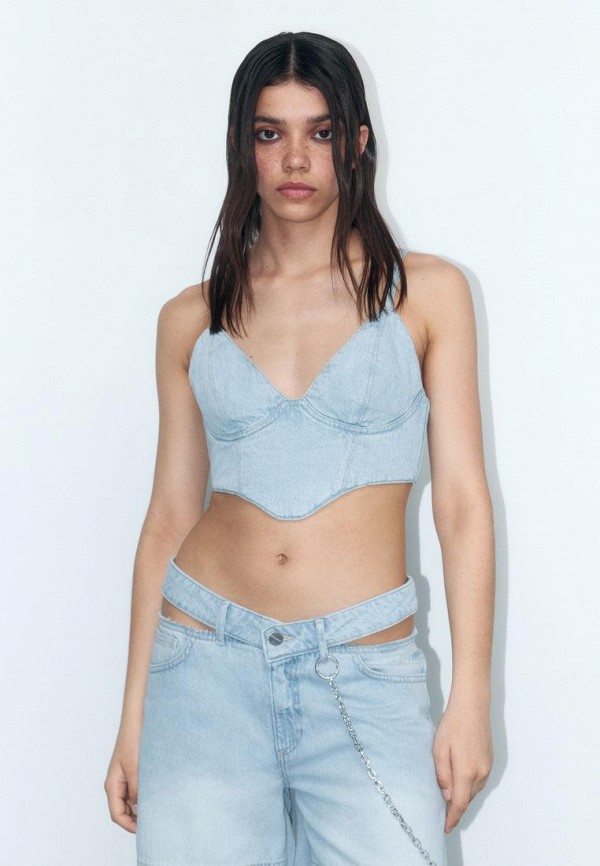 

Топ Befree, Голубой, Co:Create Denim Punk