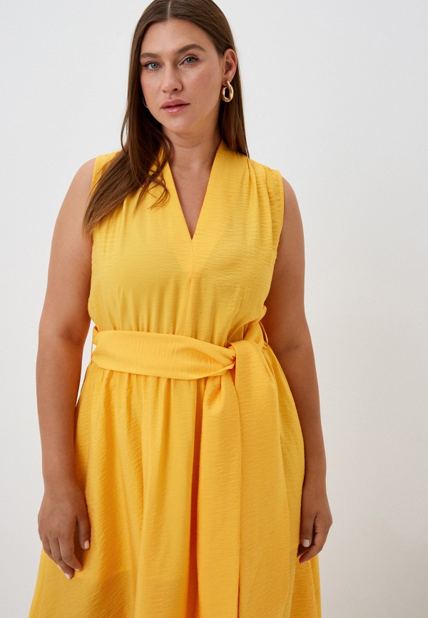 Платье Tobeone оранжевый, размер 50, фото 2