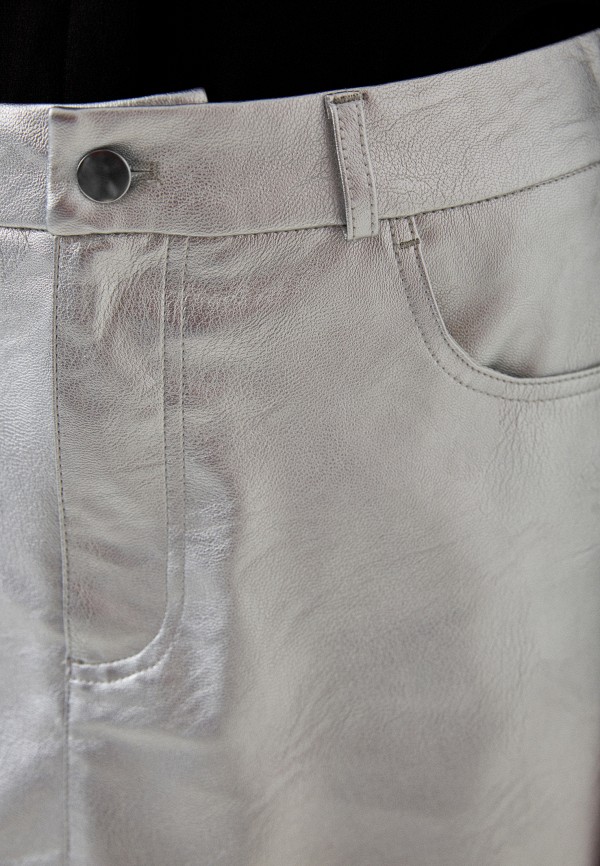 Юбка O'stin серебряный, размер 46, фото 4