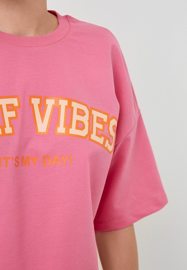 Футболка Befree розовый, размер 44, фото 3