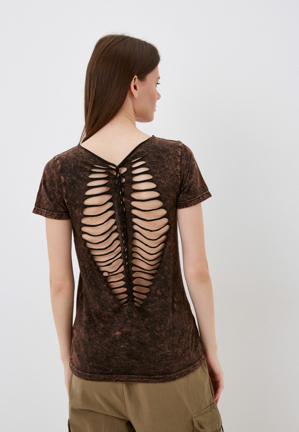 Футболка Affliction коричневый, размер 42, фото 2