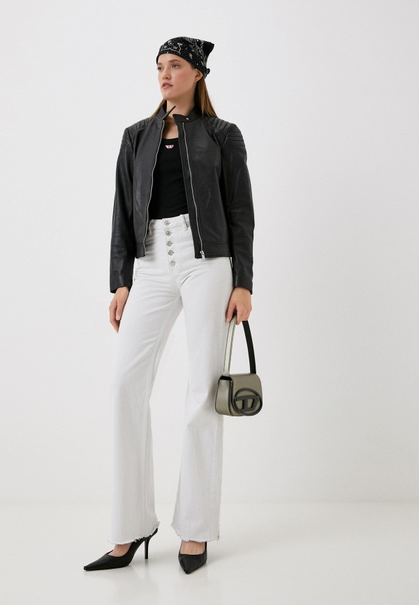 фото Куртка кожаная снежная королева