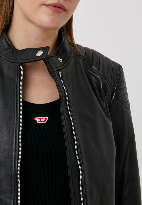 фото Куртка кожаная снежная королева