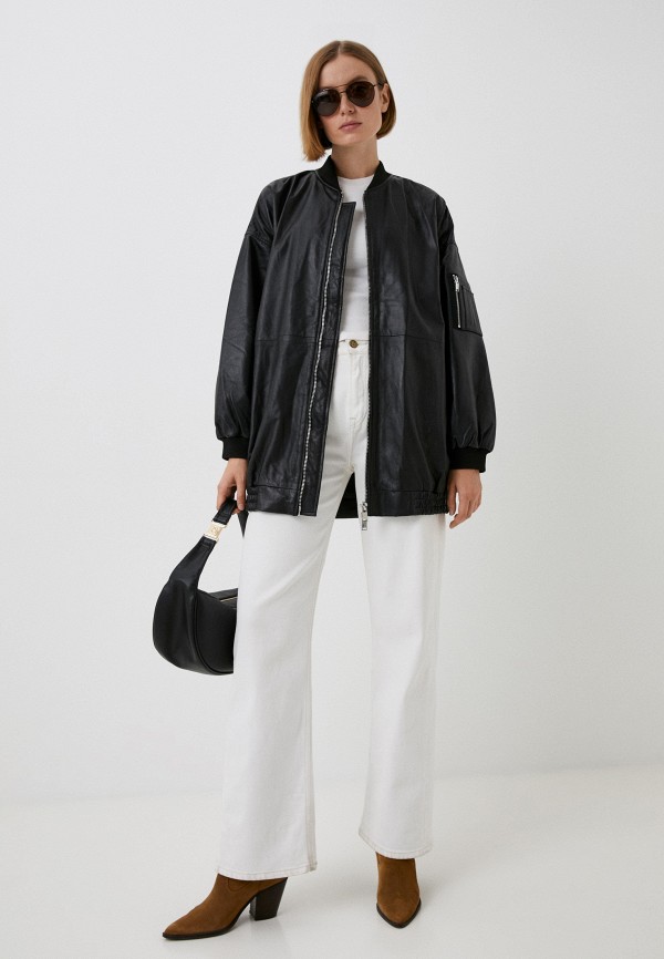 фото Куртка кожаная снежная королева