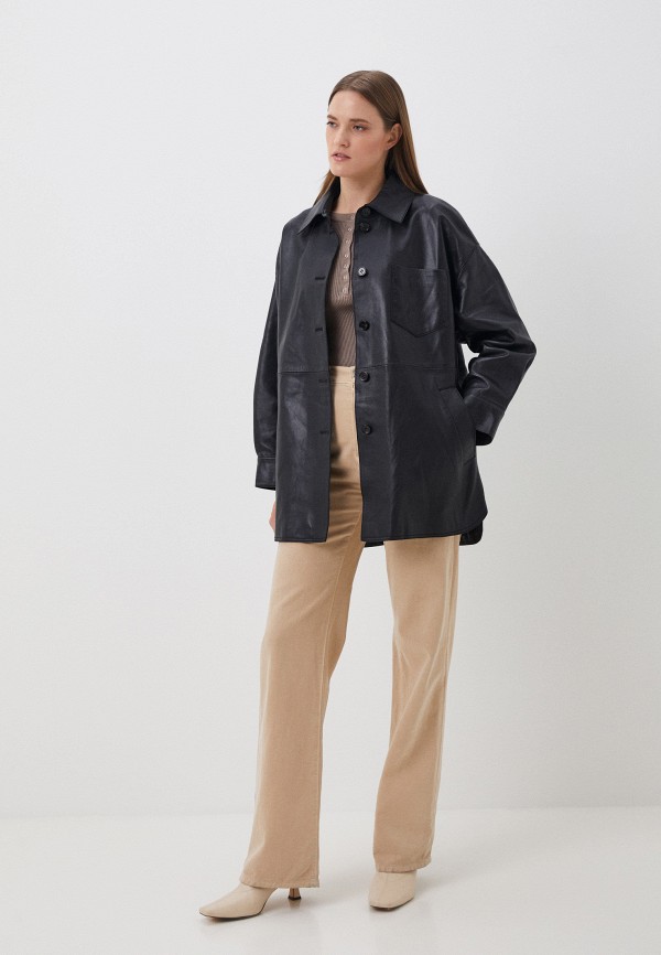 фото Куртка кожаная снежная королева