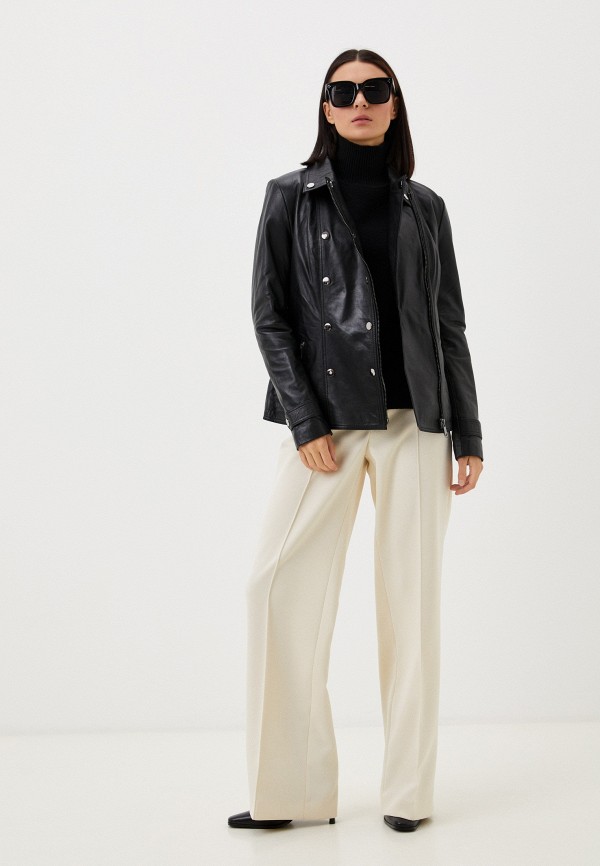 фото Куртка кожаная снежная королева