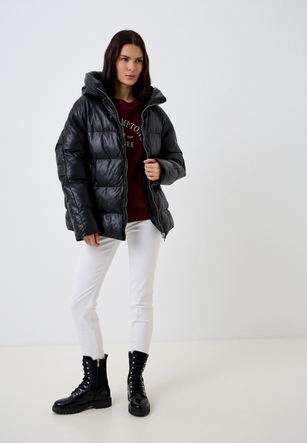 фото Куртка кожаная утепленная снежная королева