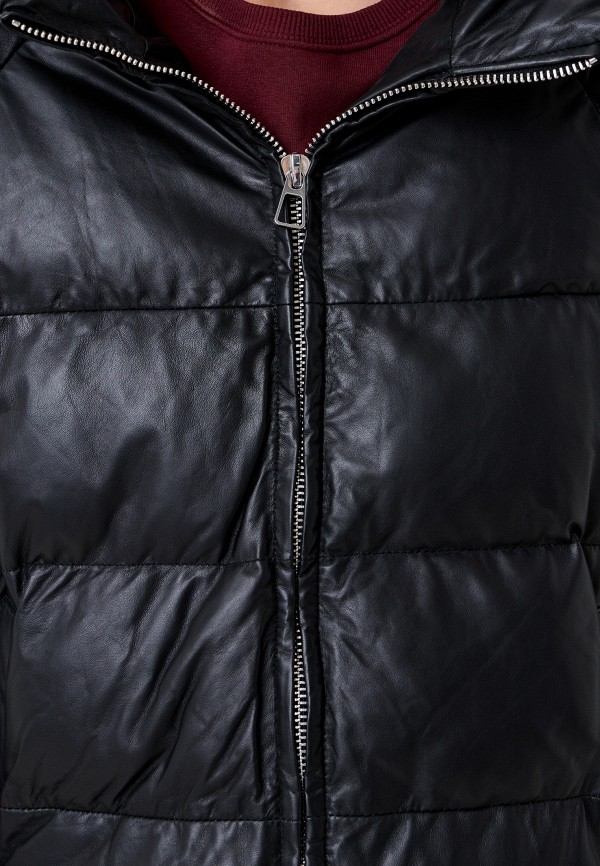 фото Куртка кожаная утепленная снежная королева