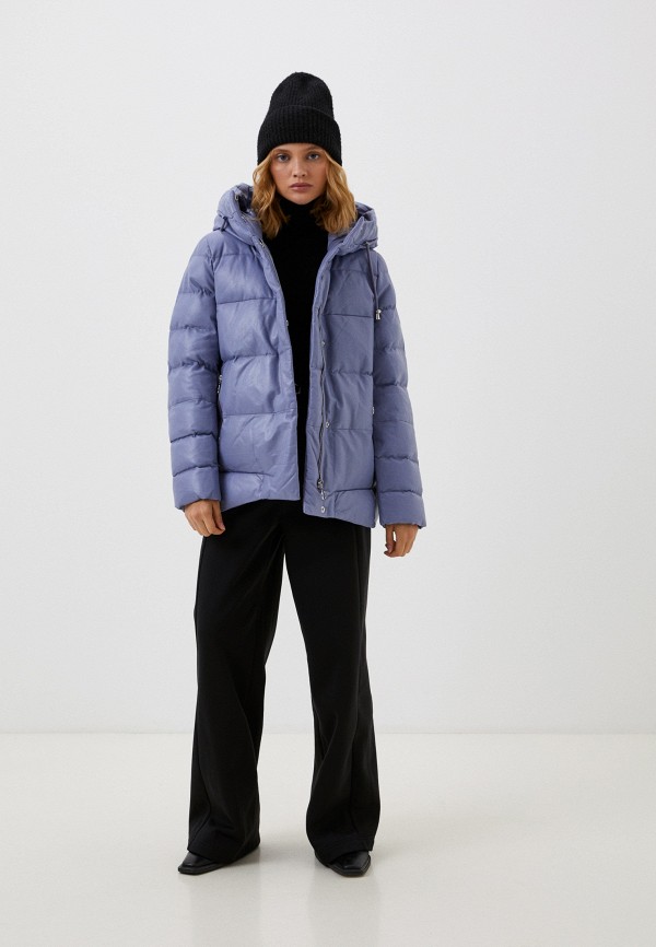 фото Куртка кожаная утепленная снежная королева