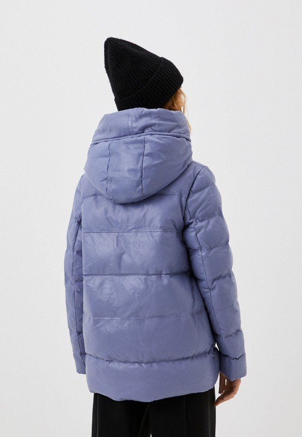 фото Куртка кожаная утепленная снежная королева