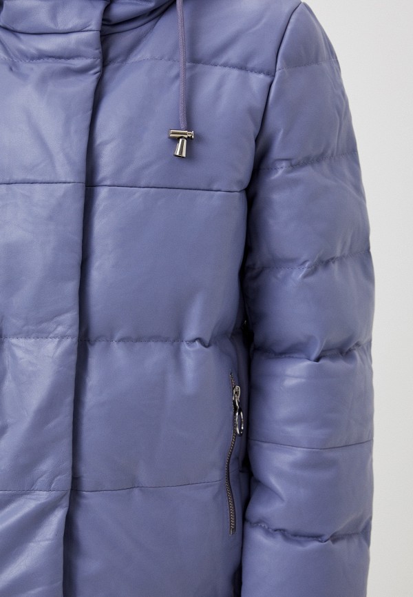 фото Куртка кожаная утепленная снежная королева