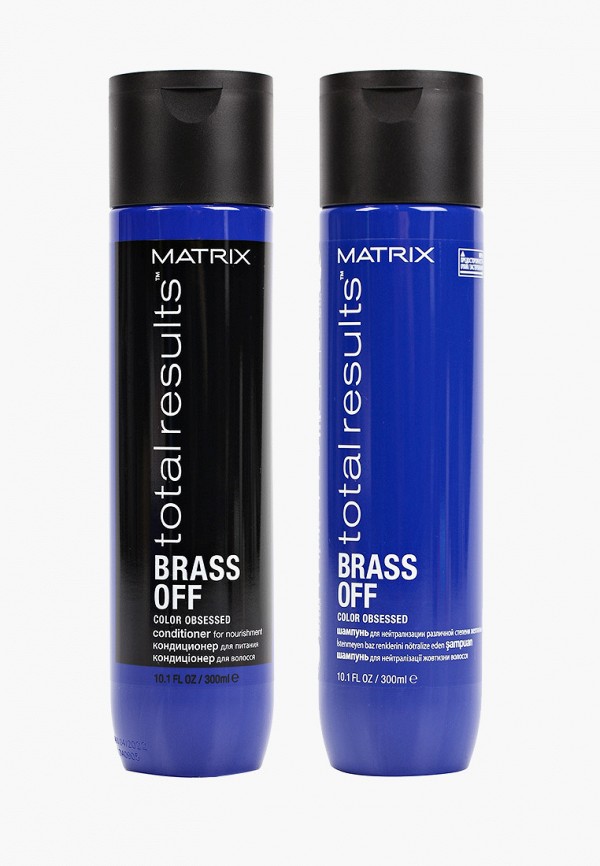 

Набор для ухода за волосами Matrix, Синий, Total Results Brass Off