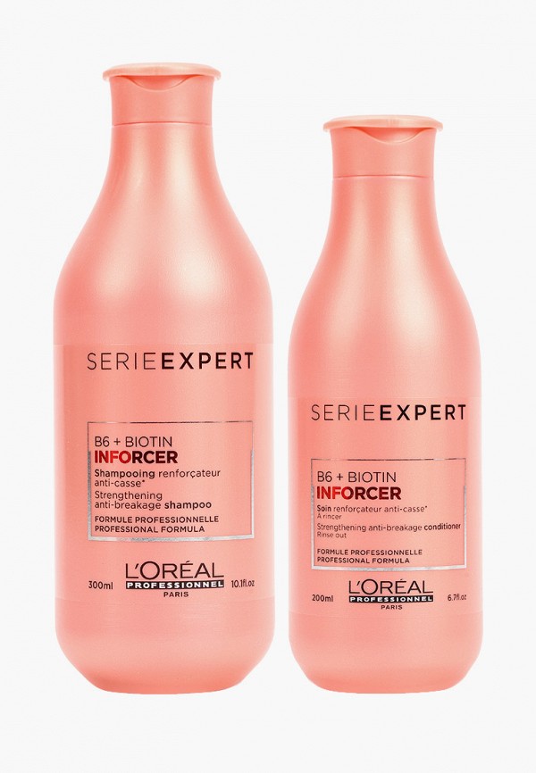 

Набор для ухода за волосами L'Oreal Professionnel, Розовый, Serie Expert Inforcer