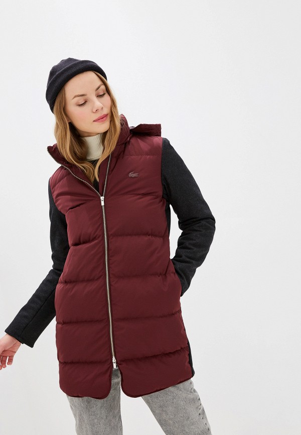 

Пуховик Lacoste, Бордовый