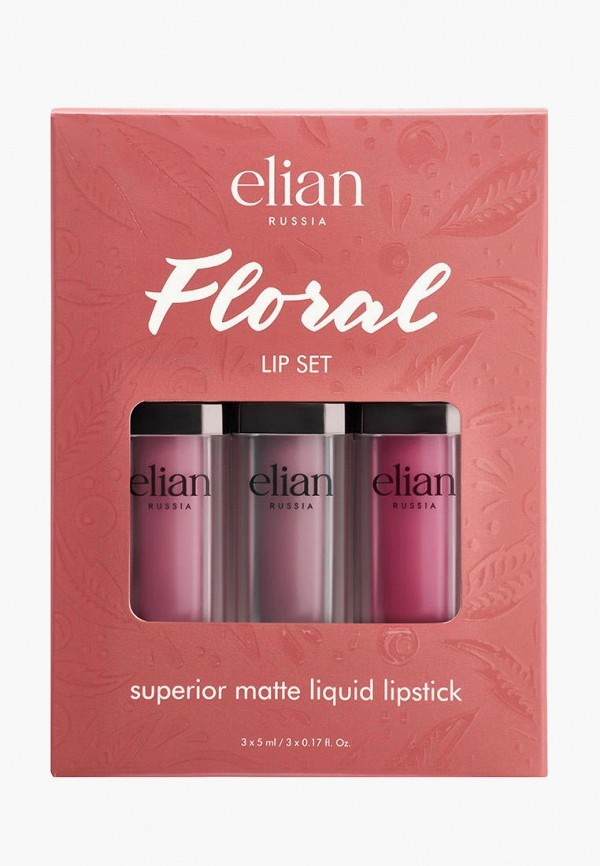 

Набор для макияжа губ Elian, Розовый, Floral Lip Set, 15 г