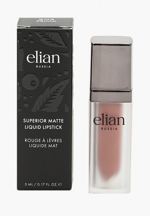 

Помада Elian, Бежевый, Superior matte liquid lipstick 202 Prima, 5 мл