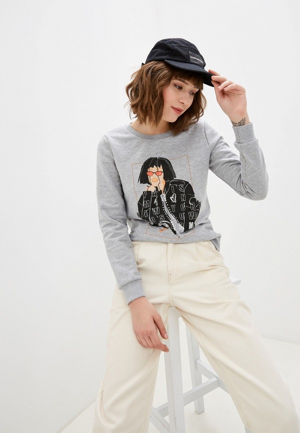 

Свитшот MAYK brand for ur life, Серый, Fashion