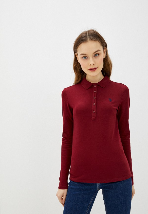 

Поло U.S. Polo Assn, Бордовый