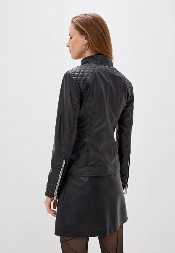 Куртка кожаная Alasia Fashion House цвет черный  Фото 3