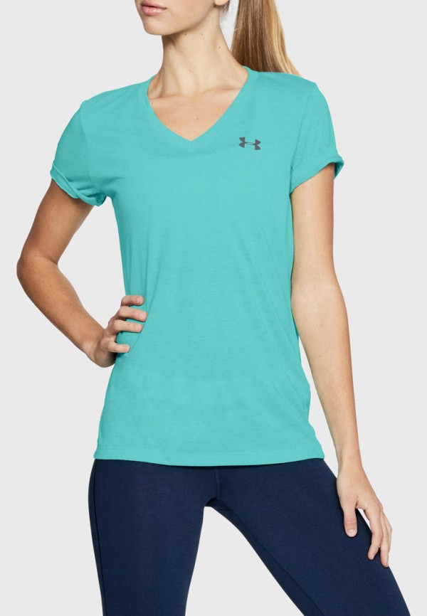 

Футболка спортивная Under Armour, Бирюзовый, Threadborne Train SSV Twist