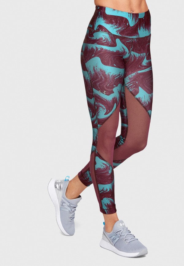 

Тайтсы Under Armour, Фиолетовый, UA HG Armour Mesh Ankle Crop - Print