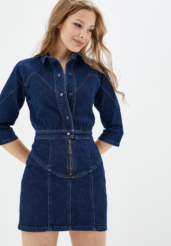 

Платье джинсовое WhyNotDenim, Синий, WhyNotDenim MP002XW0GWW3