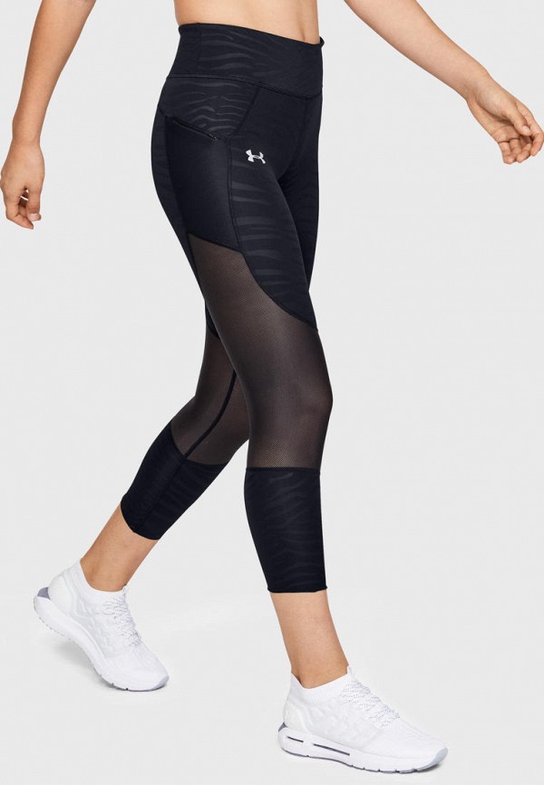 

Тайтсы Under Armour, Черный, UA SpeedPocket Printed Run Crop