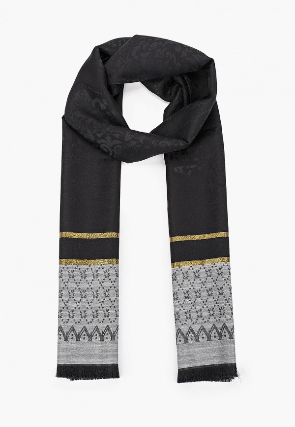 

Палантин Живой Шелк, Черный