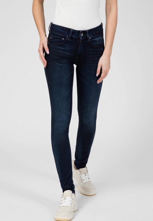 

Джинсы G-Star Raw, Синий, Midge Zip Mid Skinny Wmn