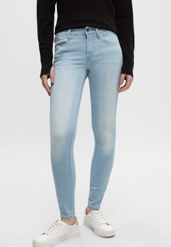 

Джинсы G-Star Raw, Голубой, 3301 D-Mid Skinny Ankle Wmn