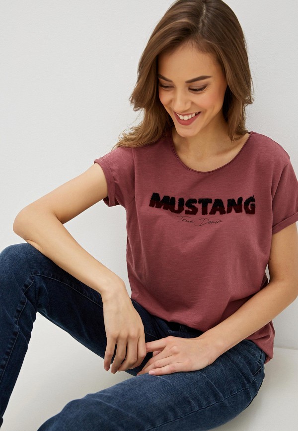 

Футболка Mustang, Розовый, Alina C Sequences