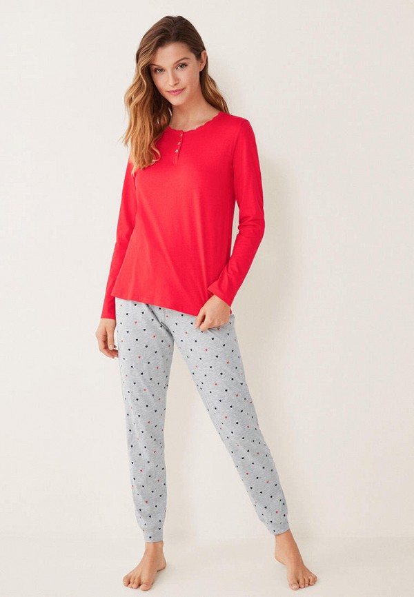 

Лонгслив домашний women'secret, Красный, women'secret MP002XW0HIG7