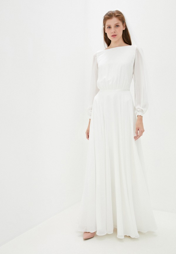Платье Lakshmi fashion. Цвет: белый. Сезон: Осень-зима 2020/2021.