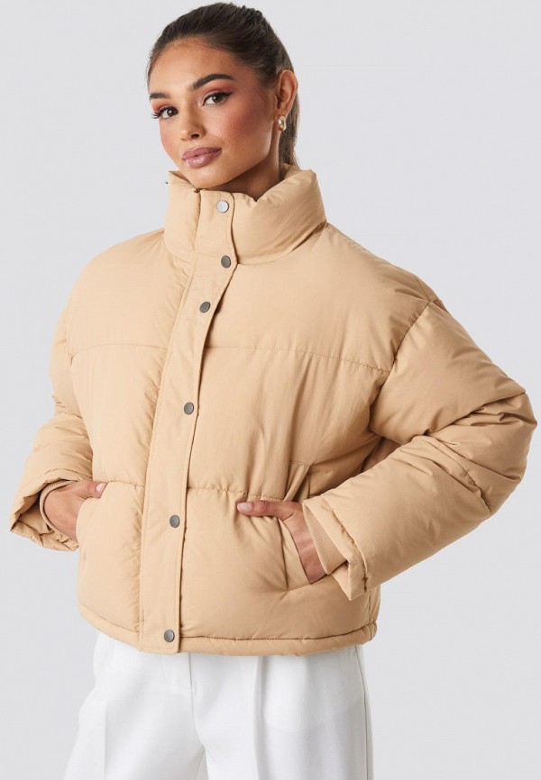 

Куртка утепленная NA-KD, Бежевый, Short Padded