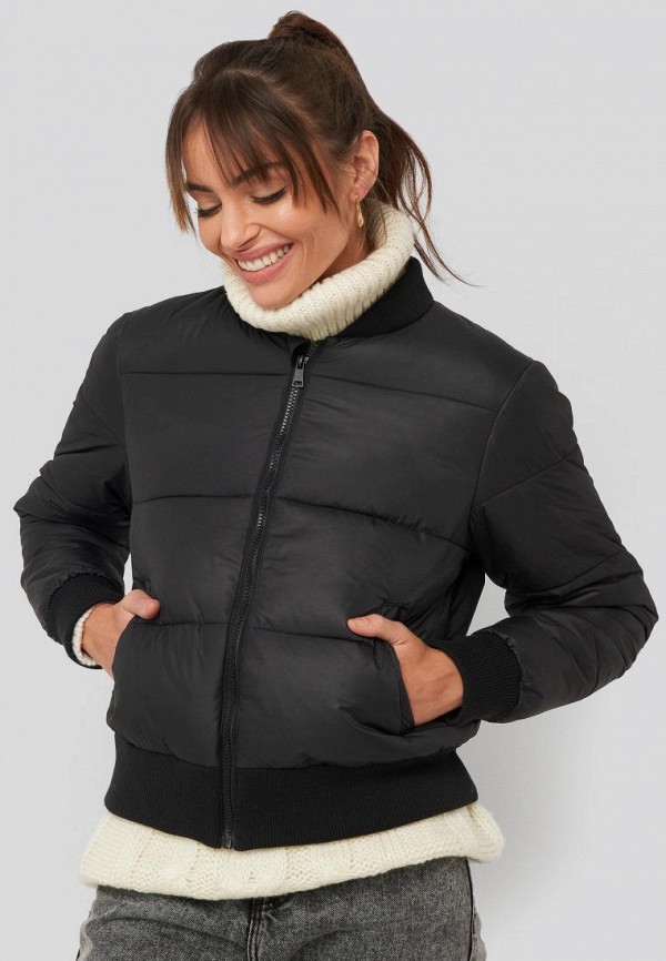 

Куртка утепленная NA-KD, Черный, Ribbed Sleeve Puffer
