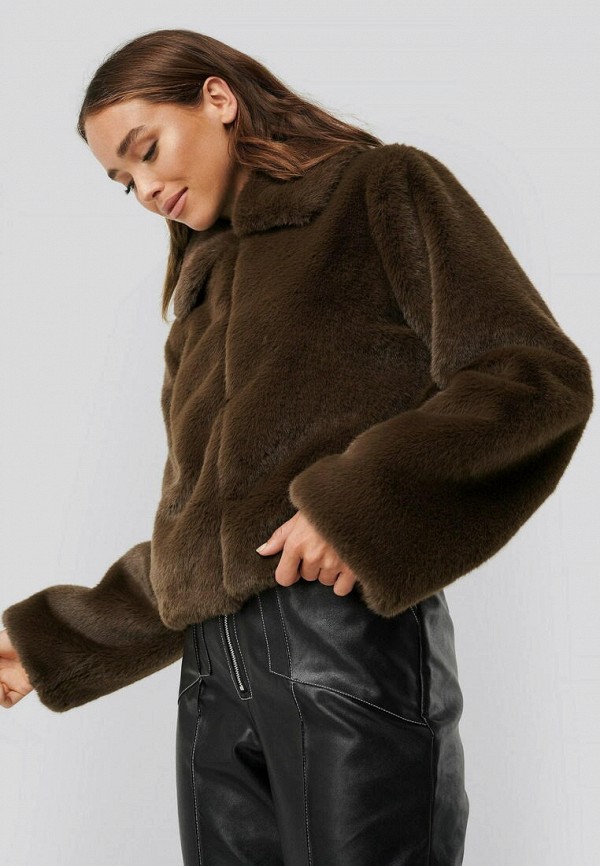 

Шуба NA-KD, Коричневый, Faux Fur